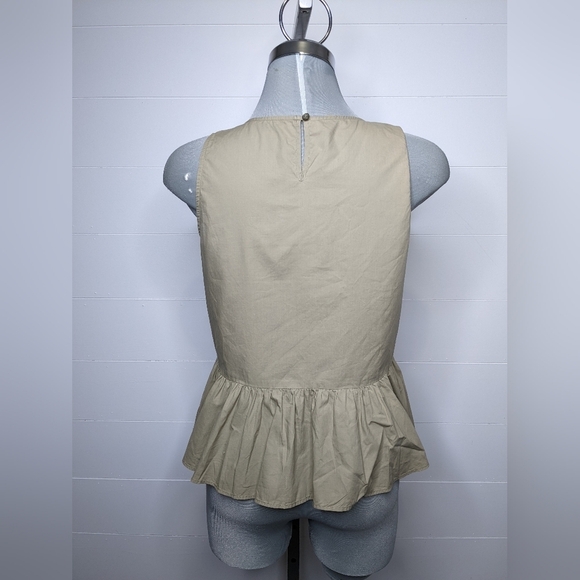 MADEWELL Embroidered Peplum Top XS - Picture 6 of 13